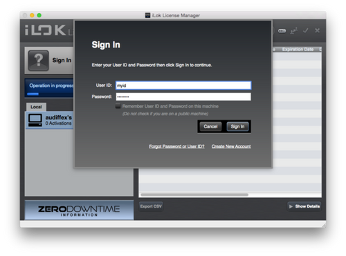Pace iLok Account Recovery